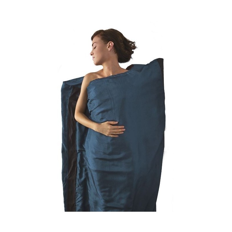 Sea To Summit - Drap Soie Premium Silk Travel Liner - Mumy - Navy